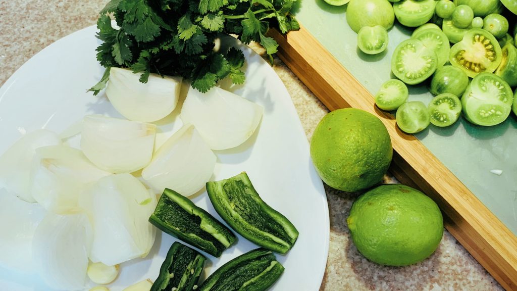 Salsa Verde with Green Tomatoes