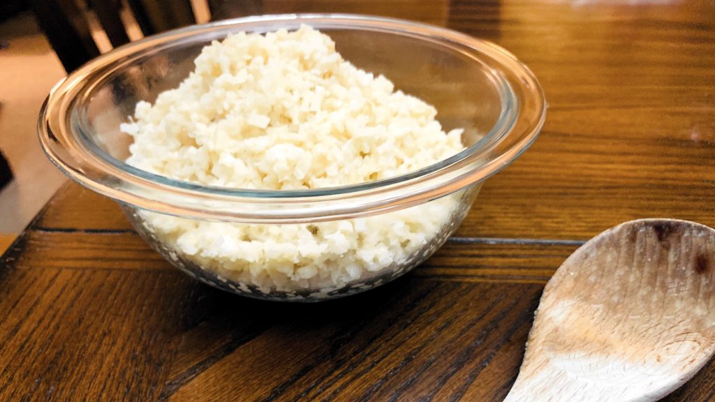 Coconut Cauliflower Rice with Ginger