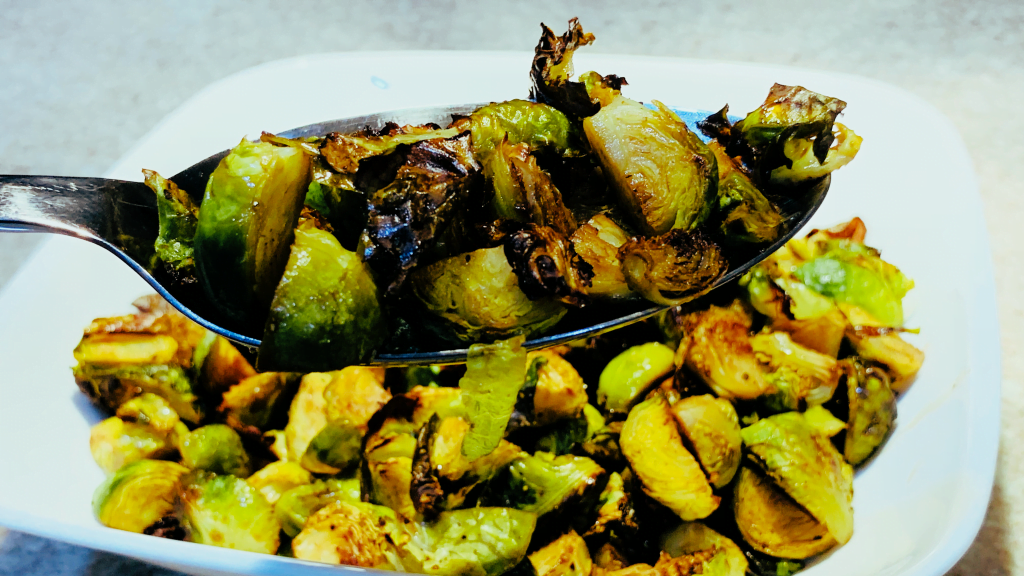 Roasted Brussel Sprouts with Balsamic Vinegar