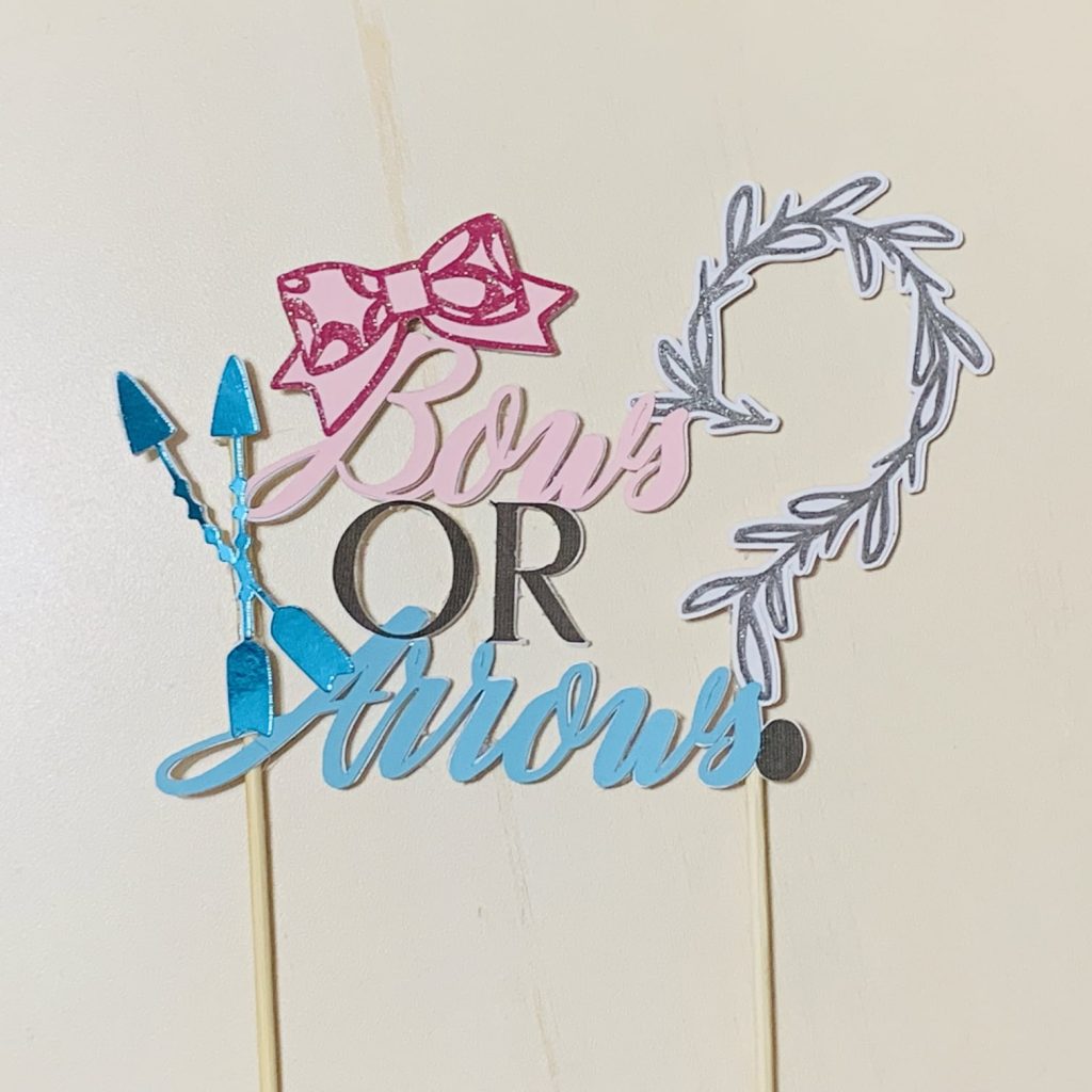 Bows or Arrows Cake Topper