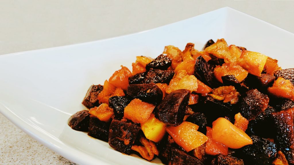 Roasted Beets with Balsamic Vinegar and Butternut Squash