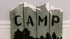 Camp Mountain Wall Art