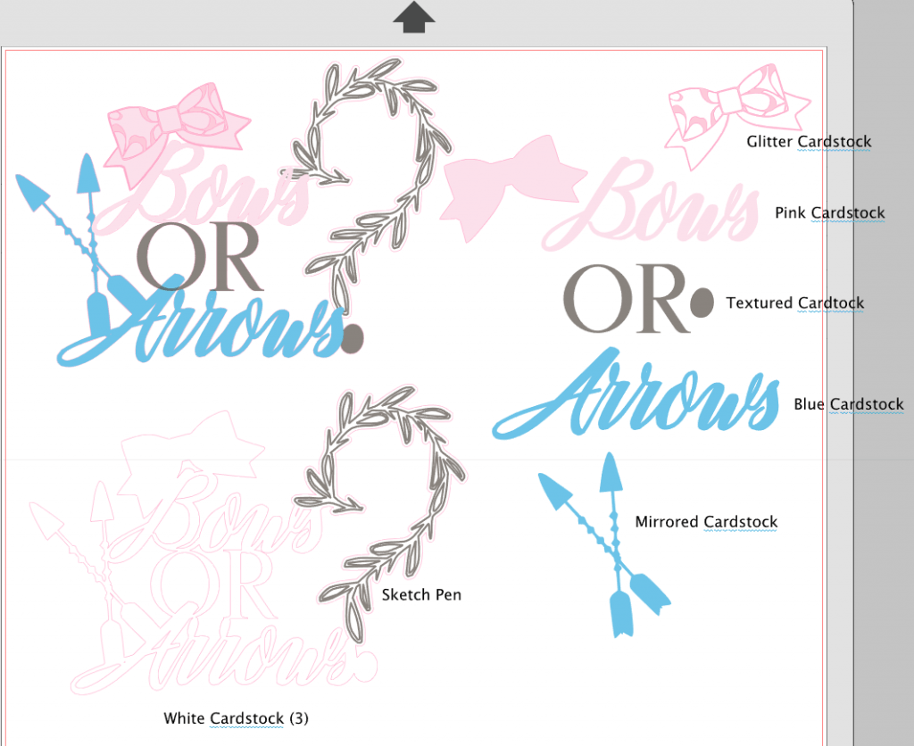 DIY Adorable Gender Reveal Party Decorations - Bows or Arrows - Printables  and SVGs - FFLL