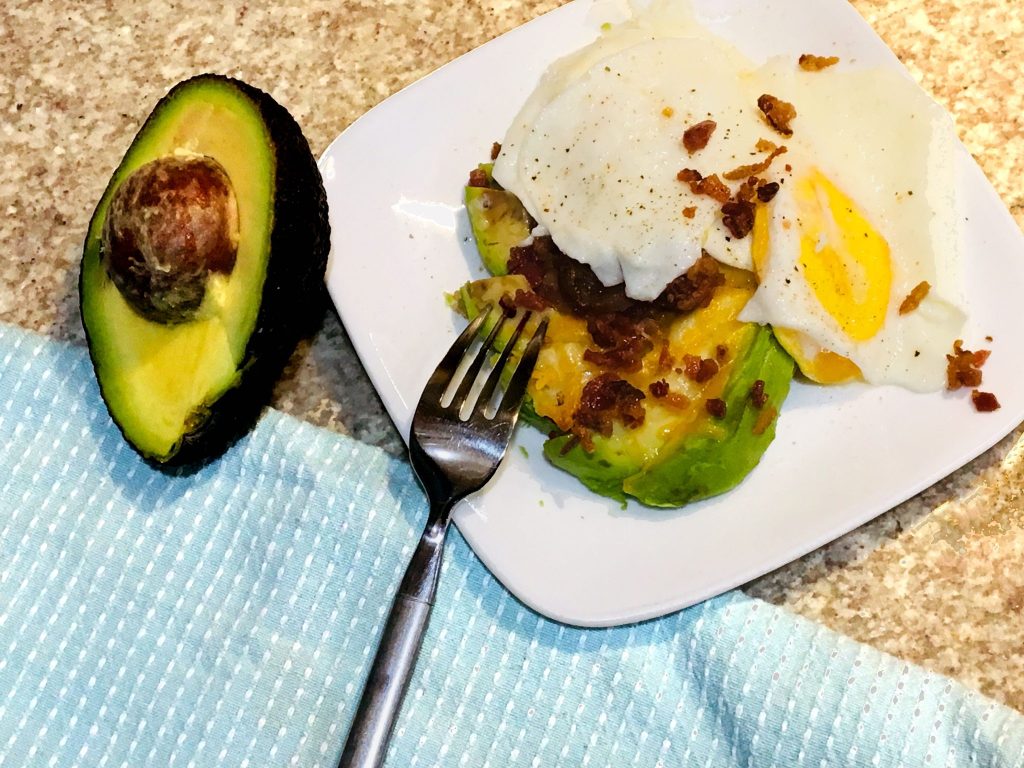 Eggs with Avocado and Bacon