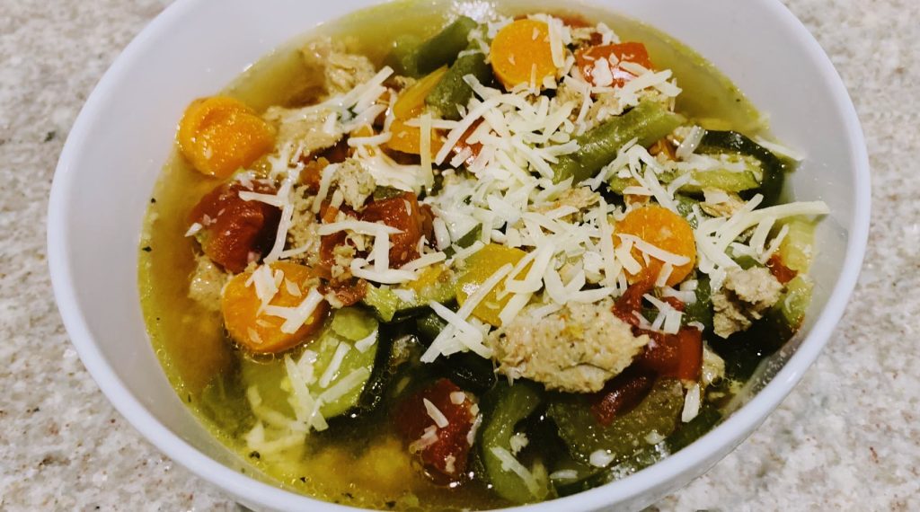Veggie Soup Sweet Italian Sausage Slow Cooker