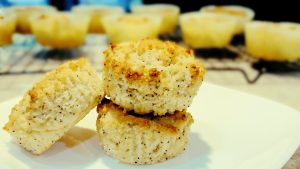 Almond Poppy Seed Muffins Keto Friendly