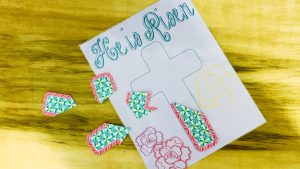 Countdown to Easter Cross Puzzle