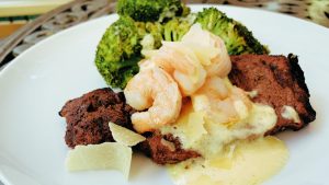 Applebee's Parmesan Steak and Shrimp