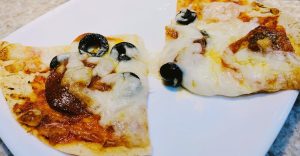 Homemade Pizza on Tortilla Crust