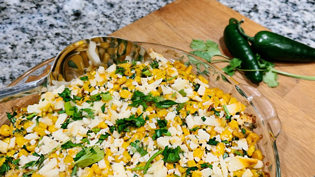 Mexican Street Corn with Jalapeño, Cilantro, Queso Fresco