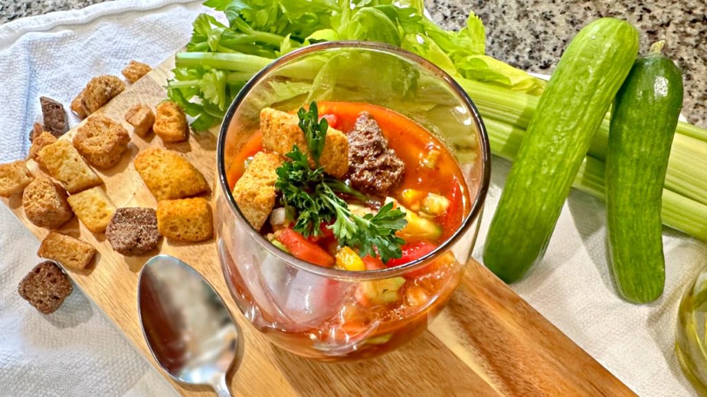 Homemade Gazpacho with V8